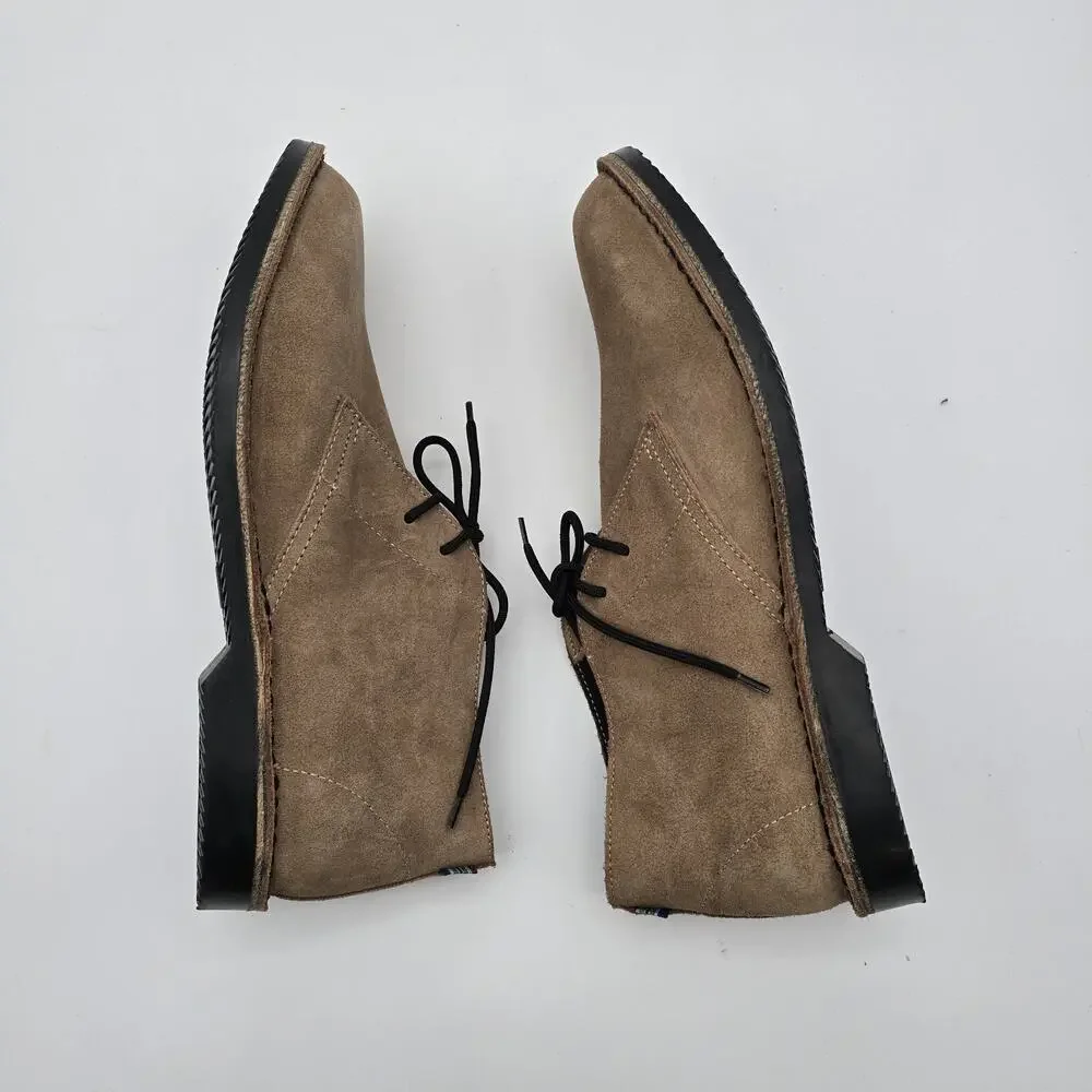 Veldskoen Shoes Mens 14 48 Tan Beige Brown Heritage Black Sole Low Chukka Safari
